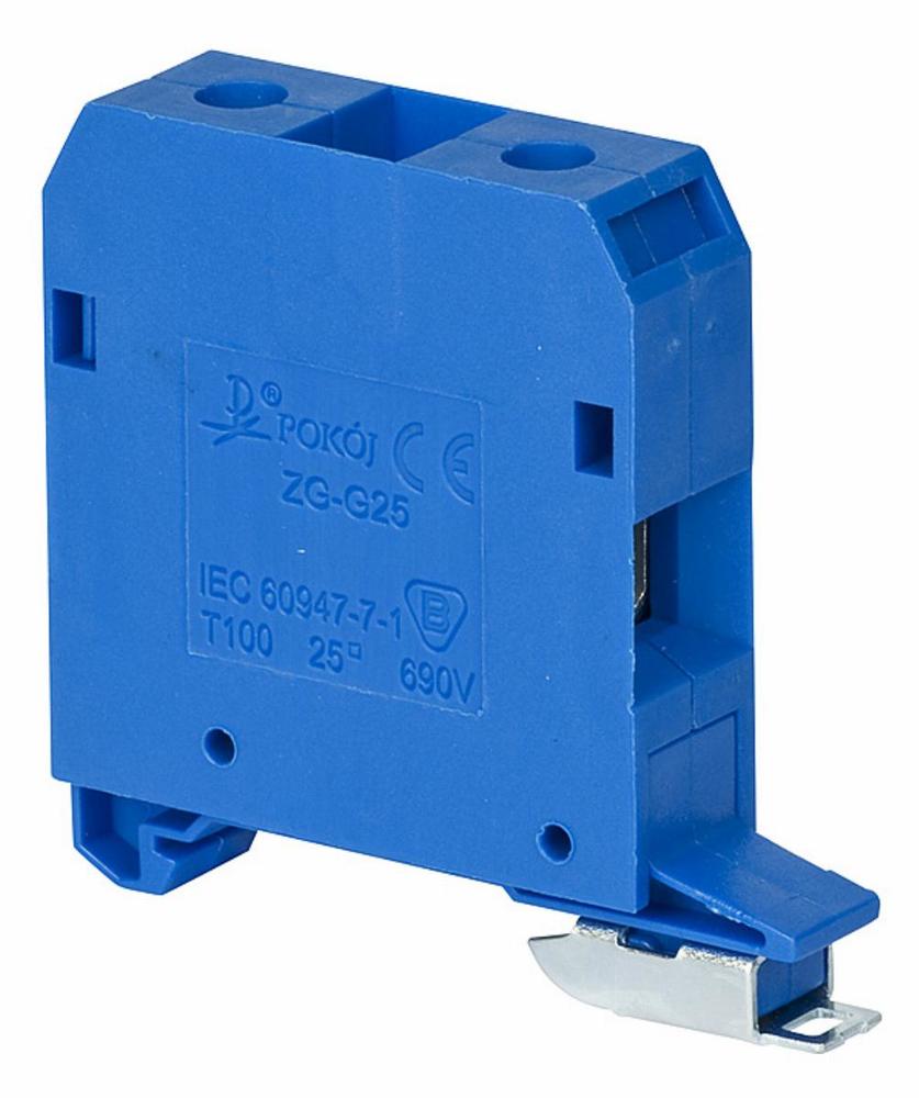 złączka ZG-G25/TS35 niebieska