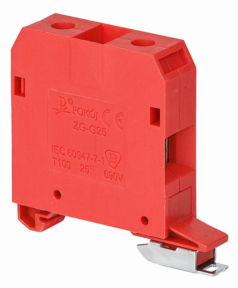 złączka ZG-G25/TS35 czerwona