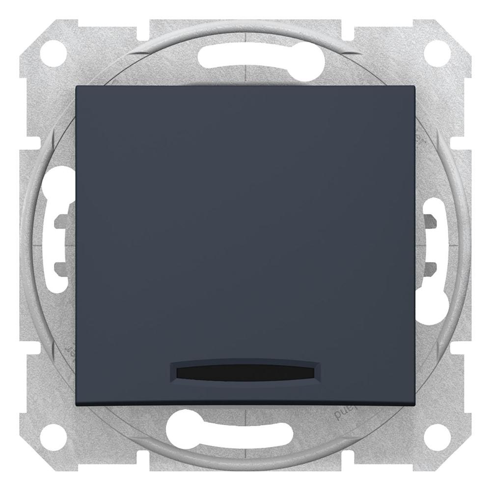 łącznik schodowy z podświetlany 16AX grafitowy