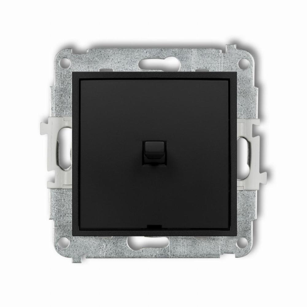 Mechanizm łącznika jednobiegunowego w stylu amerykańskim (czarny mat)