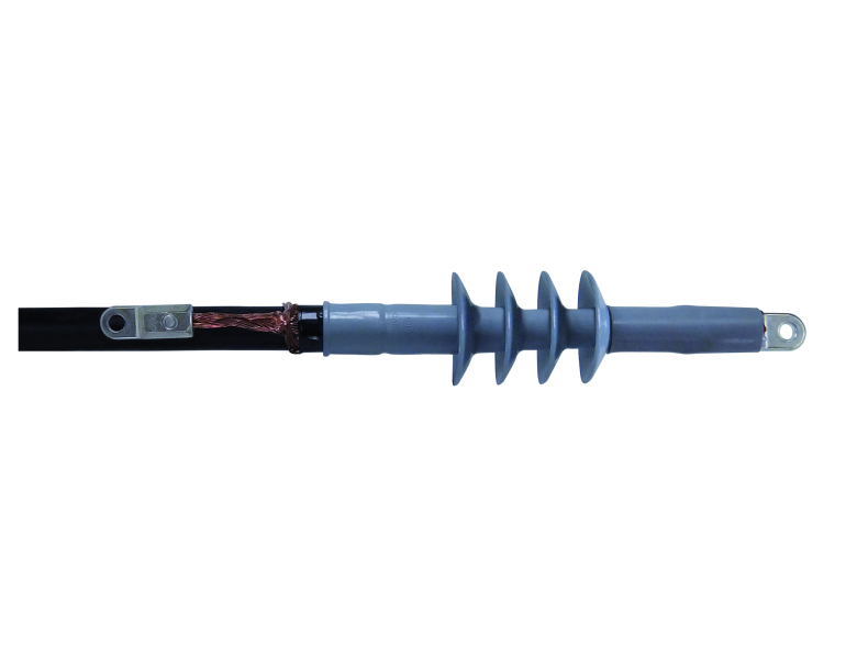Głowica nasuwana napowietrzna 12/20 kV do kabli 1-żyłowych ekranowanych o izolacji polimerowej z końcówkami śrubowymi CAESK-F 24kV 120-240