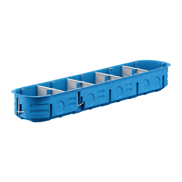 puszka podtynkowa P5x60K MULTIBOX 5-krotna do gipsu płytka 5x60mm niebieski 
