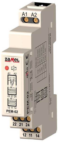 przekaźnik elektromagnetyczny Y 230V AC 2X8A TYP: PEM-02/230