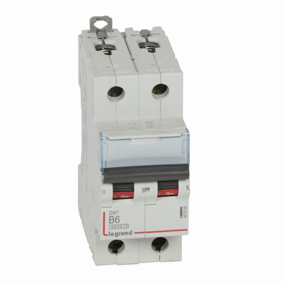 wyłącznik nadprądowy S 302 2P B 6A 6000A SERII DX3, Legrand