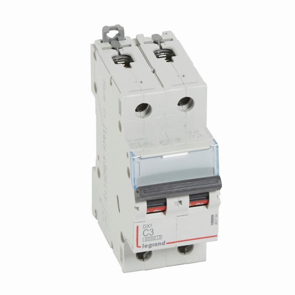 WYŁĄCZNIK NADPRĄDOWY S 302 2P C 3A 6000A SERII DX3, Legrand