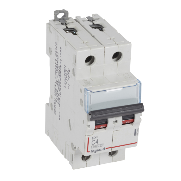 WYŁĄCZNIK NADPRĄDOWY S 302 2P C 4A 6000A SERII DX3, Legrand