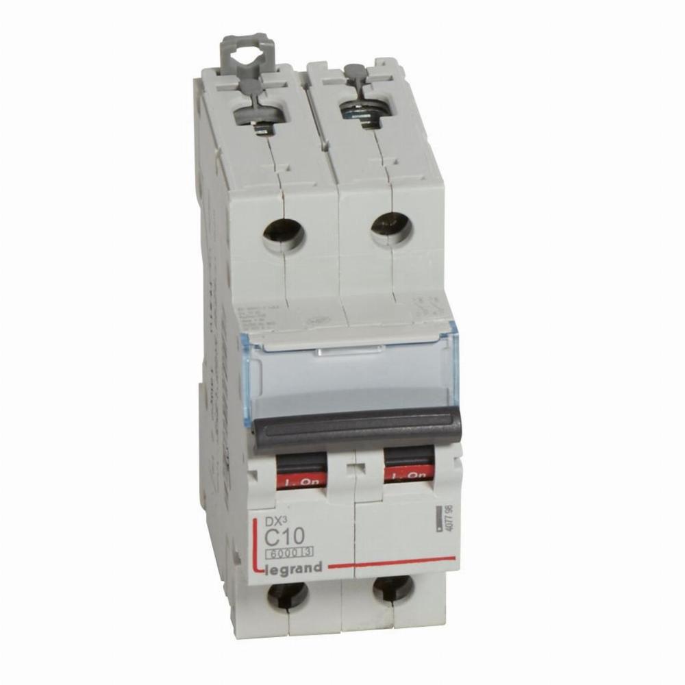 WYŁĄCZNIK NADPRĄDOWY S 302 2P C 10A 6000A SERII DX3, Legrand