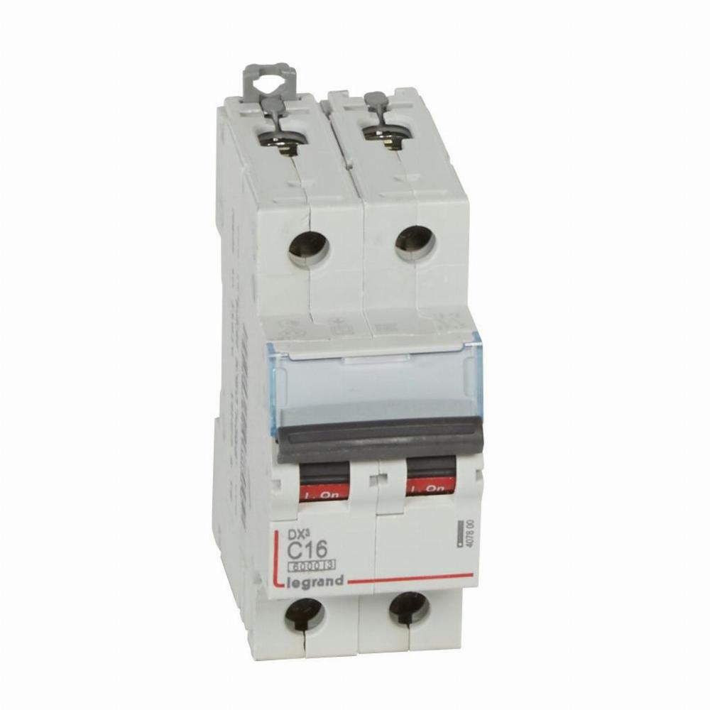 WYŁĄCZNIK NADPRĄDOWY S 302 2P C 16A 6000A SERII DX3, Legrand