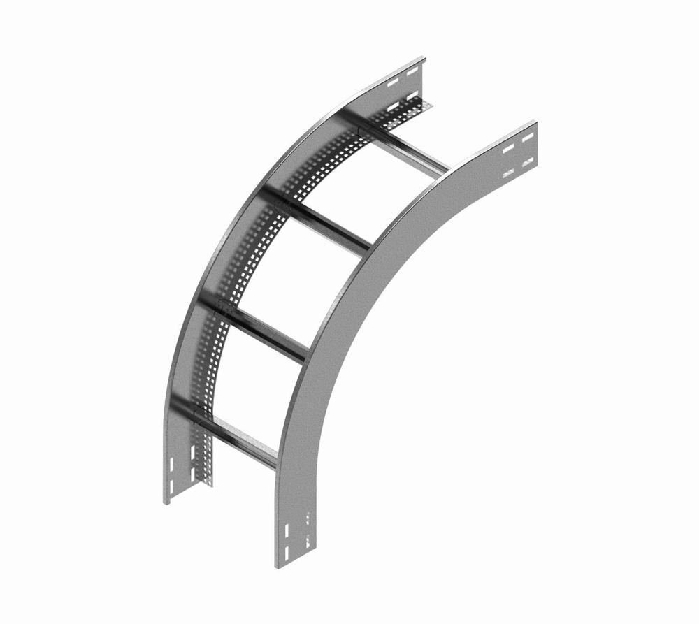 LPDZC200H100N Łuk pionowy zewnętrzny drabiny - grubość blachy 2.0 mm