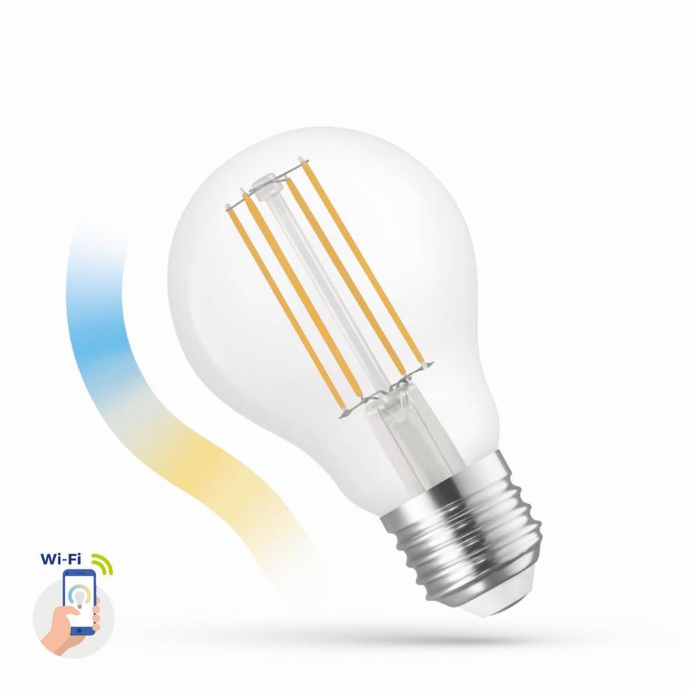 LED GLS 5W COG 230V CCT+DIMM CLEAR Wi-Fi SpectrumSMART