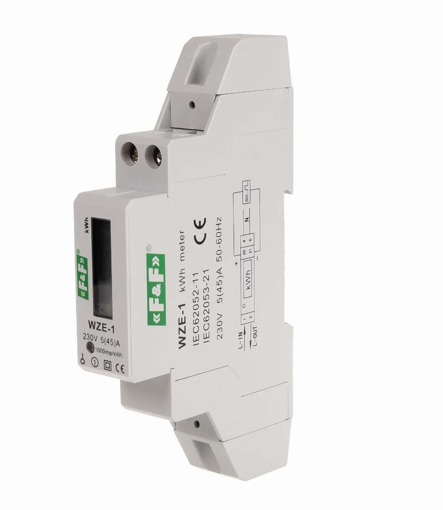 licznik 1 fazowy energii elektrycznej LCD szyna MID