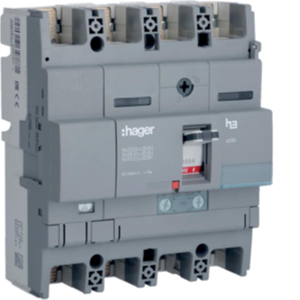 MCCB Wyłącznik mocy x250 4P N50% 40kA 250A TM