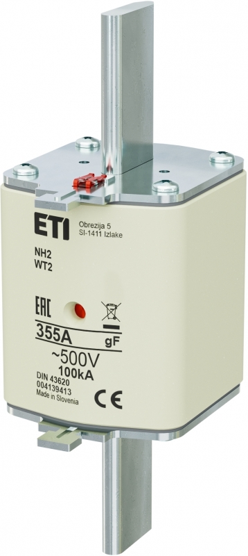 NH2/WT2 gF 355A/500V Wkładka topikowa przemysłowa szybka