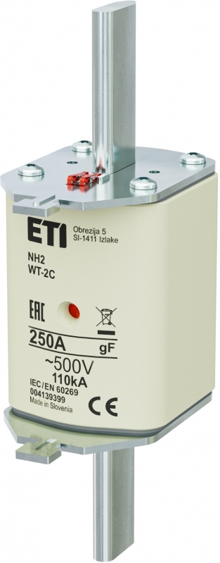 NH2/WT-2C gF 250A/500V Wkładka topikowa szybka
