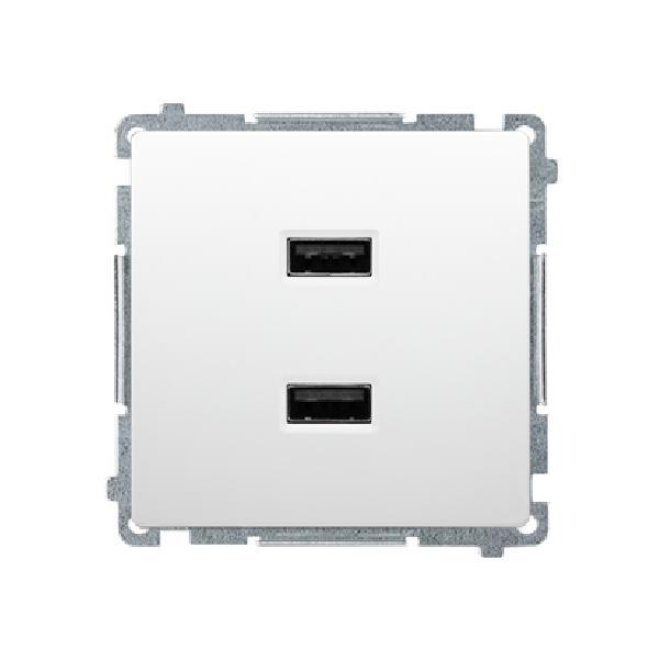SIMON BASIC ładowarka 2xUSB 2,1A 5V DC 230V (moduł) biały