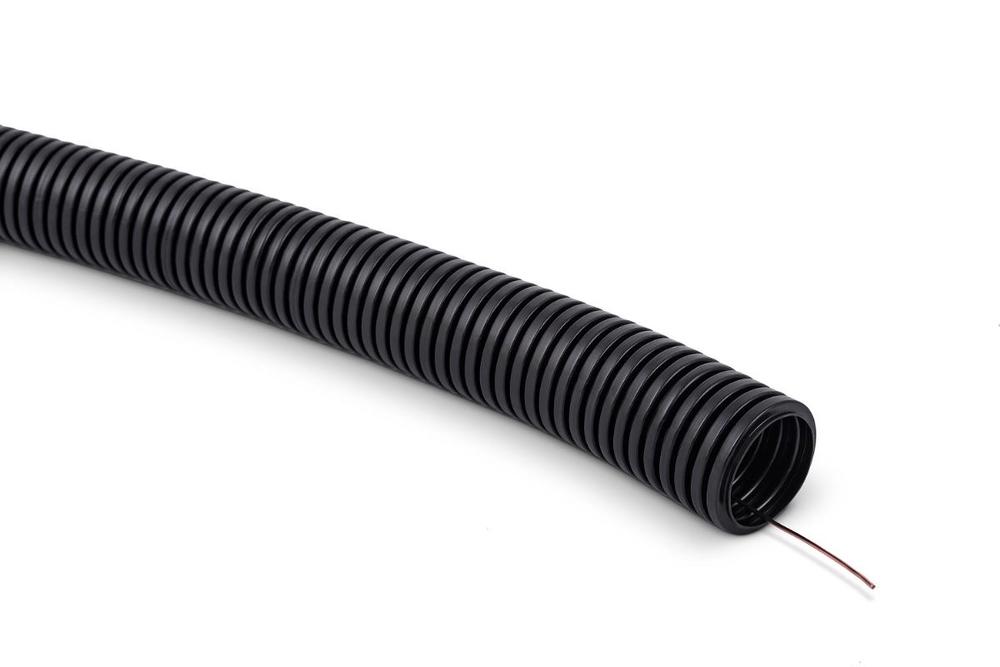 Rura elektroinstalacyjna karbowana PVC odporna na promieniowanie UV z pilotem, 750N RKSSUVP 25/20-50mb