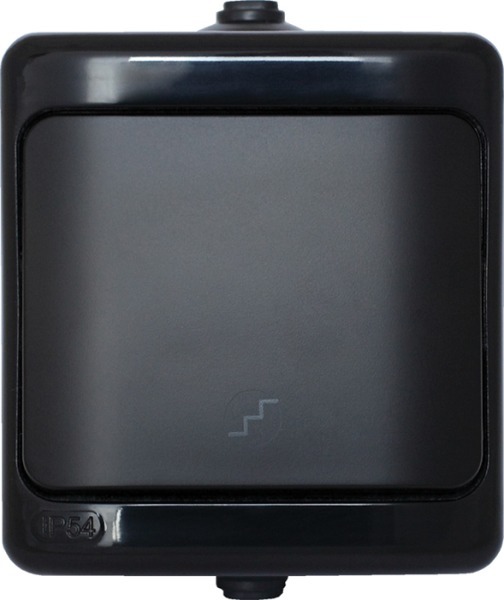 łącznik BRYZA schodowy IP54 16AX, 250V~ czarny
