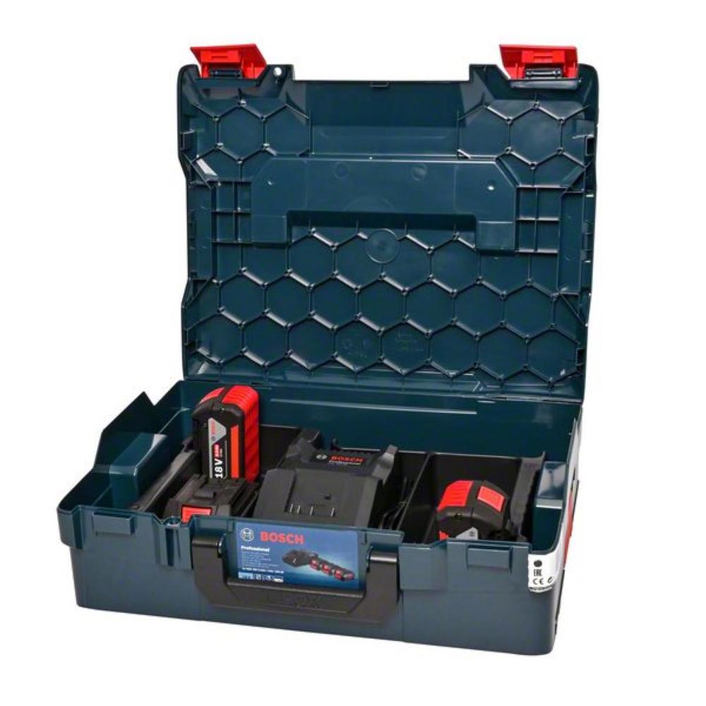 zestaw: 3 akumulatory GBA 18V 5.0Ah + GAL 18V-40 w walizce L-BOXX 136 0.615.990.L3T