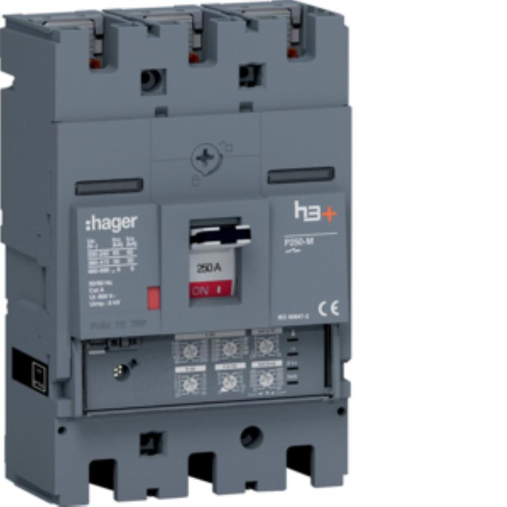 MCCB Wyłącznik mocy h3+ P250 3P 250A 50kA LSI