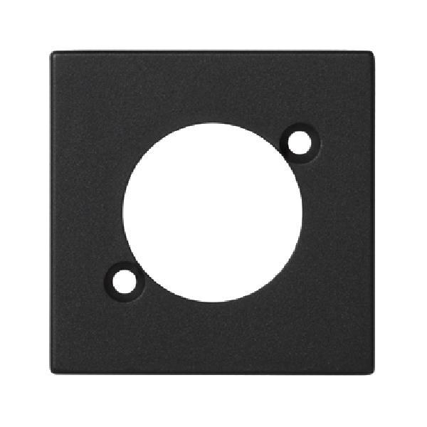 K45 płytka K45 do złącza XLR 45x45mm szary grafit