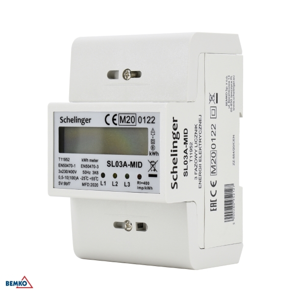 licznik energii 3 fazowy 100A MID SCHELINGER