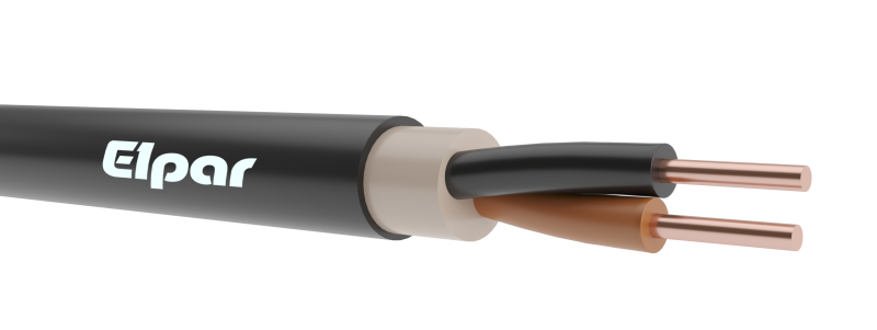kabel energetyczny bezhalogenowy N2XH-O 2x1,5 RE 0,6/1kV (B2ca)