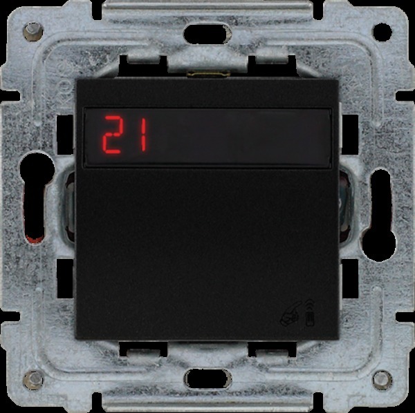termostat DANTE regulator temp. elektryczny zas.230V czarny IP20