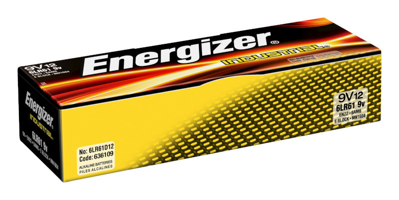 bateria ENERGIZER INDUSTRIAL 9V 6LR61