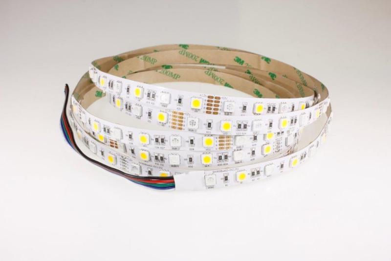 taśma LED NEXTEC 14.4W/m ST /12V / 5050 /30+30 LED / IP20 / RGB + 6200K / 5m / 10mm szt.=opak.5m