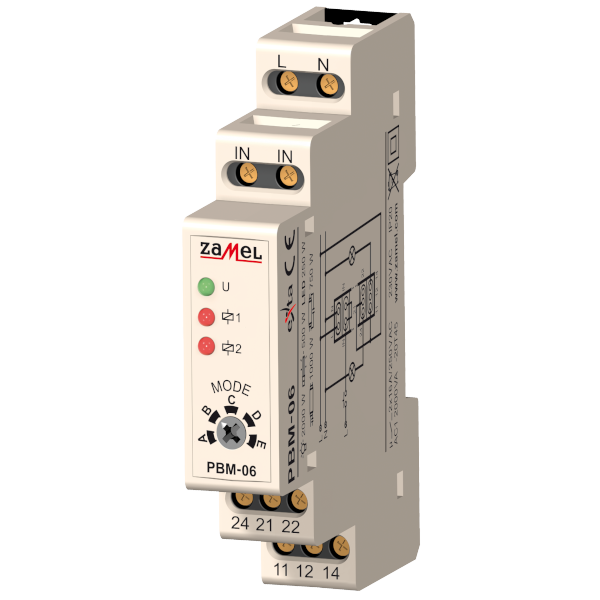 przekaźnik bistab. sekwencyjny 230V AC TYP: PBM-06