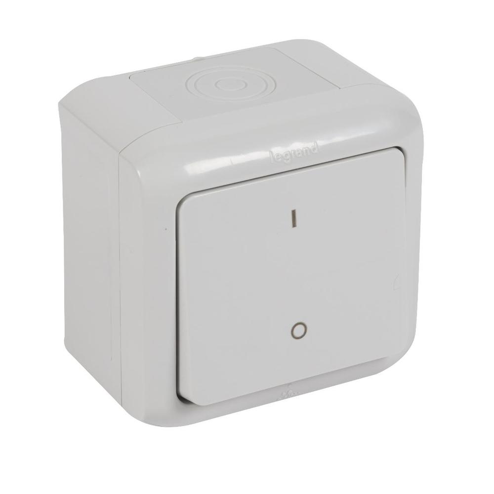 łącznik dwupol.FORIX IP44 10 AX Legrand szary
