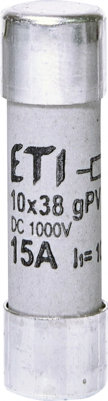 wkładka topik. CH10x38 gPV 15A/1000V DC UL cylindryczna PV