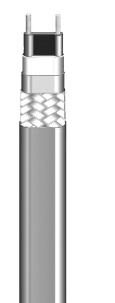 kabel grzejny 25W/m, samoregulujący w powłoce fluoropolimerowej typ LT28-J; moc w rynnie suchej/oblodzonej przy 0°C 18/30 [W/m]
