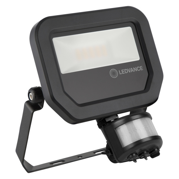 naświetlacz LED FLOOD PFM 10W/4000K SYM 100 S BK z czujnikiem ruchu