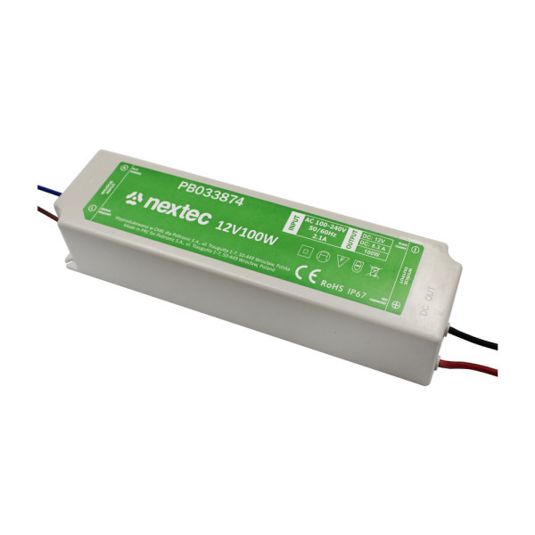 zasilacz LED wodoodporny ECONOMY IP67 12V 8,3A 100W