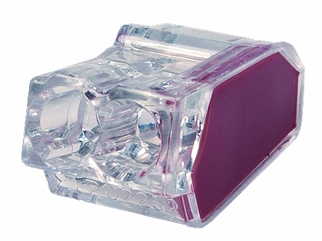 złączka instalacyjna PC2252-CL 2x2,5mm2 transparentny
