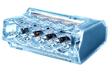 złączka instalacyjna PC2255-CL 5x2,5mm2 transparentny