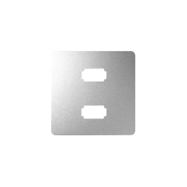 SIMON 82 pokrywa gniazda 2xUSB aluminium