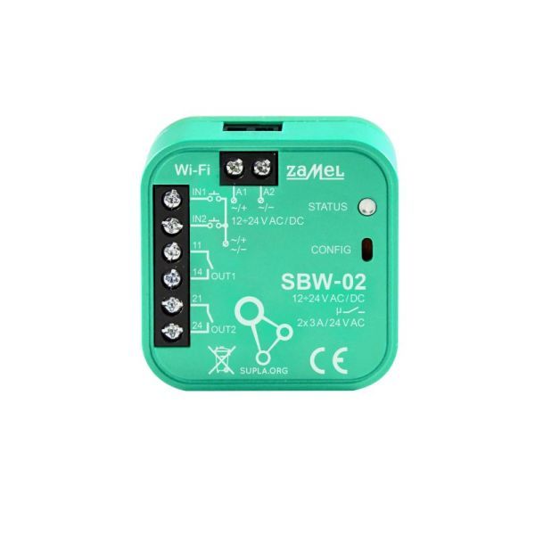 sterownik bramowy WI-FI 2-KANAŁOWY TYP: SBW-02