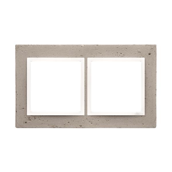 SIMON 54 NATURE ramka 2-kr. beton Al Betone