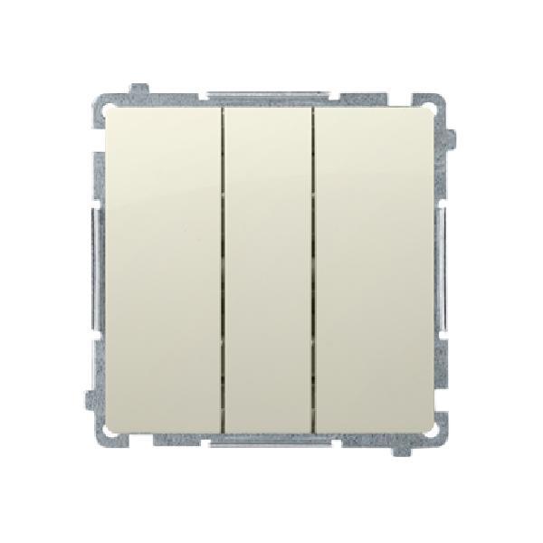 SIMON BASIC wyłącznik potrójny szybkozłącza 10A 250V (moduł) beżowy