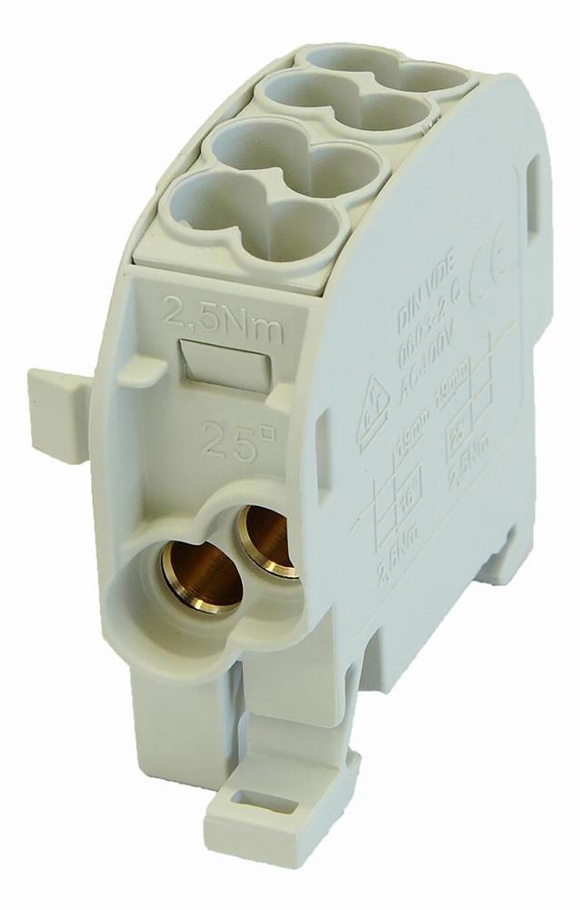 SCB 25 blok rozdzielczy-odgałęźny Al/Cu 80110 SIMBLOCK szary