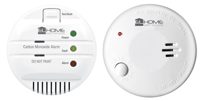 czujnik dymu MINI ZESTAW "EL HOME" CSD-01N9 (czujnik czadu CD-50B8 i dymu SD-10A4)