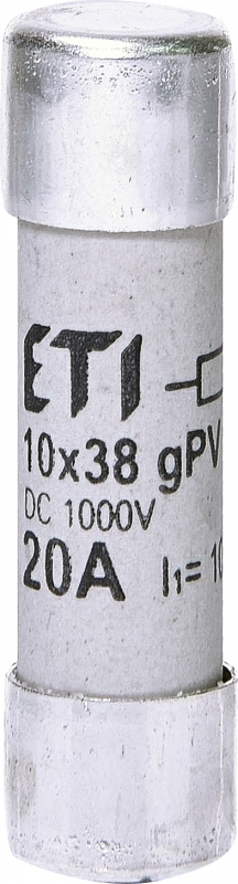 wkładka topikowa cylindryczna PV CH10x38 gPV 20A/1000V DC UL