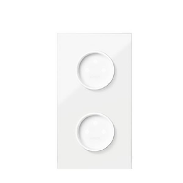 SIMON 100 panel 2-kr. 2 gniazda zasilające biały