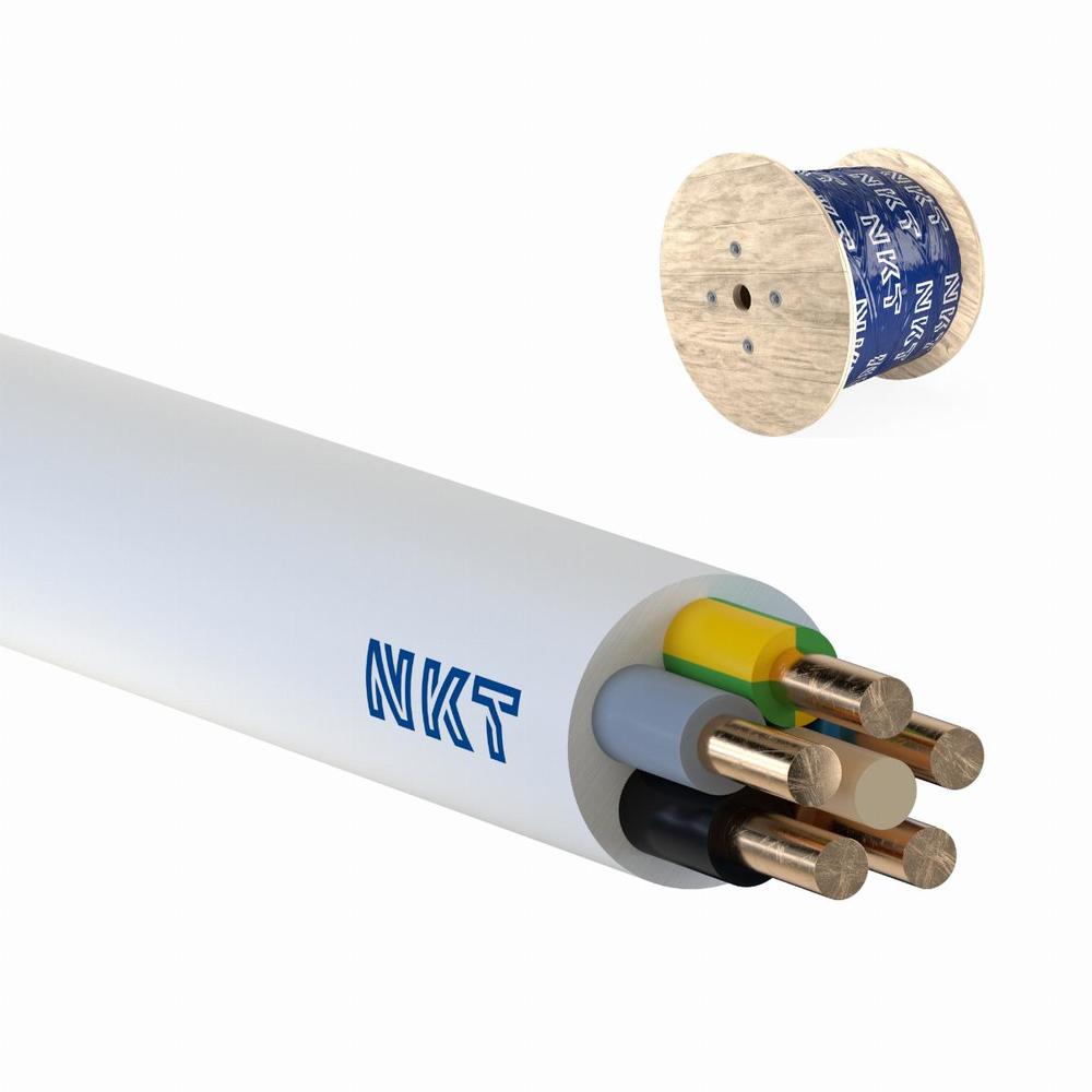 przewód instalacyjny YDYżo 5x10 450/750 bęben 500 typ9  izolacja PVC  biały