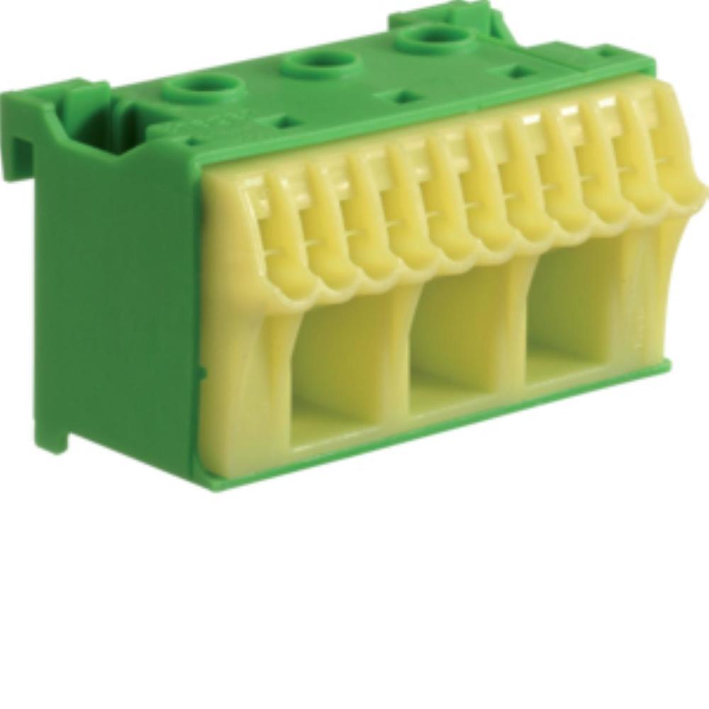 blok samozacisków QuickConnect   ochronny, zielony, 3x16 +11x4mm2, szer. 60mm
