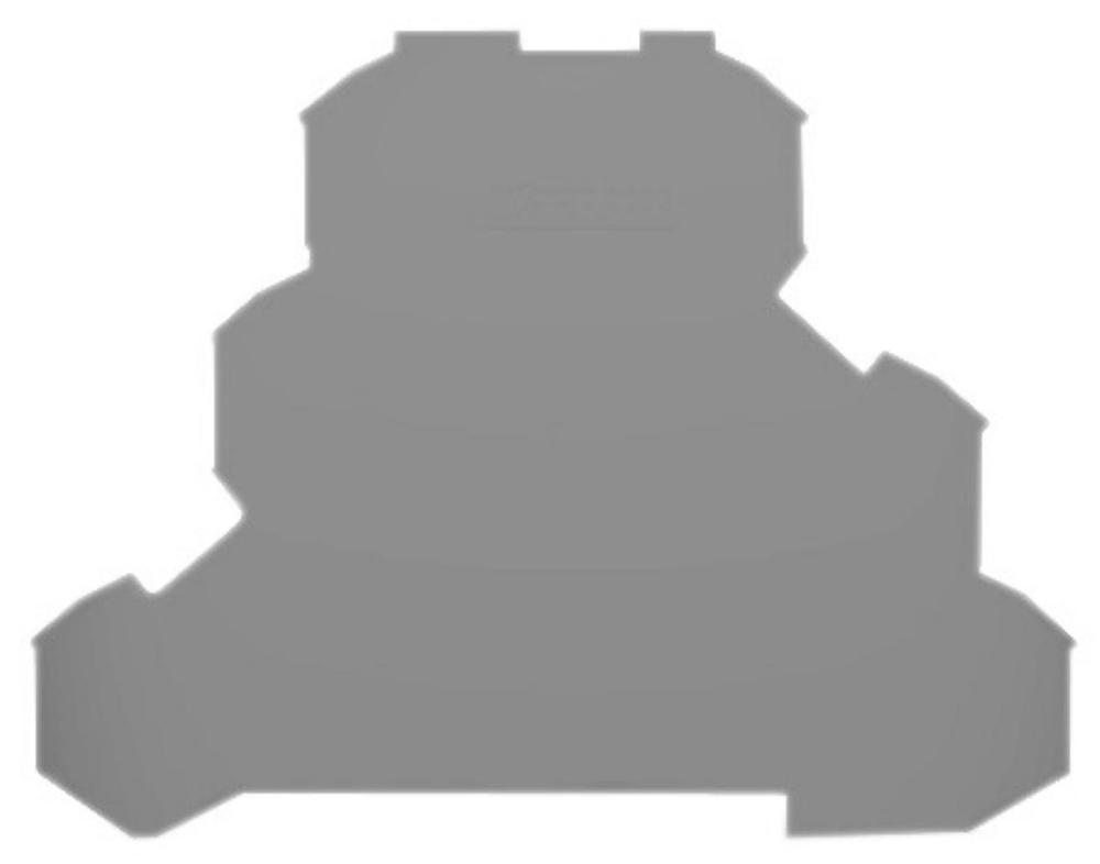 ścianka końcowa/wewnętrzna gr. 0,8 mm, szara