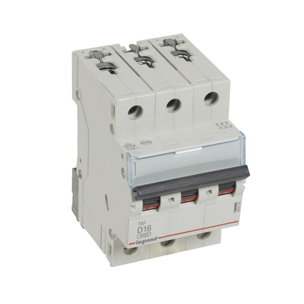 wyłącznik nadprądowy S 303 3P D 16A 6000A SERII TX3, Legrand