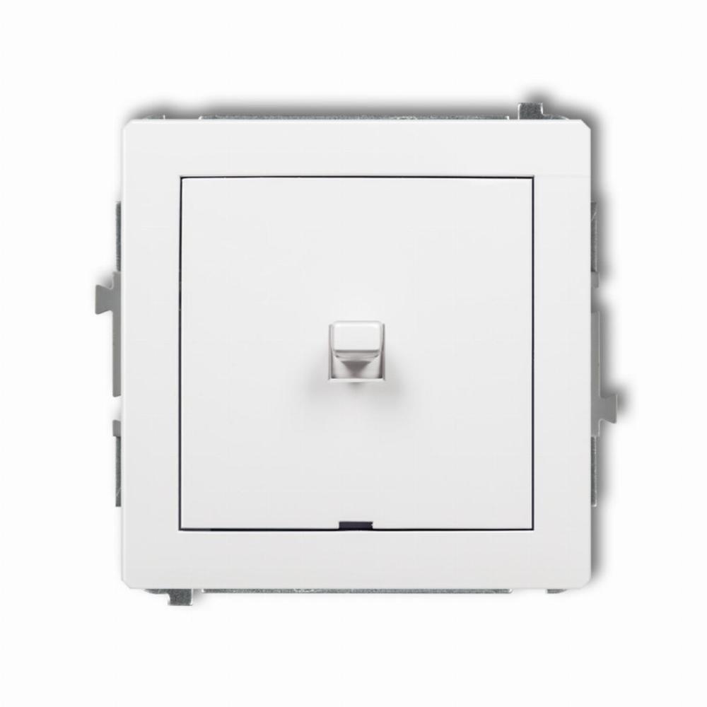 DECO Mechanizm łącznika schodowego w stylu amerykańskim (jeden klawisz, bez piktogramu) biały